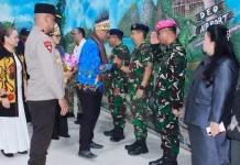 Koarmada III Turut Hadir Penyambutan Kapolda PBD