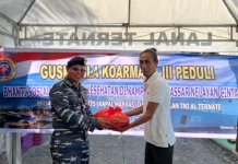 Guskamla Koarmada III Lakukan Baksos dan Bakkes Bagi Masyarakat Kampung Nelayan