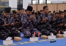 Tingkatkan Keimanan dan Ketakwaan, Koarmada III Ikuti Kauseri Agama Melalui Vicon