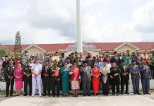 Kapolres Sorong Selatan Hadiri Upacara HUT Kabupaten
