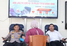 Donor Darah Meriahkan Hari Jadi Polwan ke-78 di Polda Papua Barat Daya