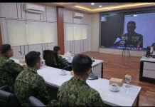 Pangkoarmada III Ikuti Vicon Tasyakuran HUT Ke-74 Penyelam TNI AL