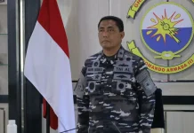 Kas Koarmada III Hadiri Vicon Sertijab Pangkoops TNI Habema