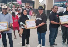 Perbankan Jalan Santai Meriahkan HUT Kabupaten Sorong Selatan dan HUT RI