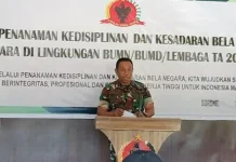 Korem 181/PVT Melaksanakan Kegiatan Penanaman Kedisiplinan dan Bela Negara
