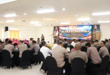 Acara Kenal Pamit Karo Rena dan Dir Intelkam Polda Papua Barat Daya