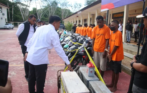 16 Tersangka Curanmor dan Curas Beserta 32 Unit Motor Berhasil ...