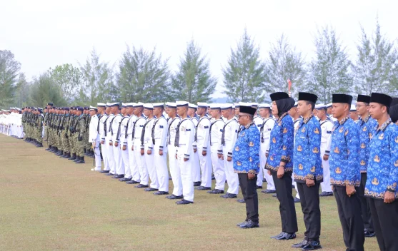 Koarmada III Laksanakan Upacara Peringatan HUT Ke-81 Kemerdekaan RI