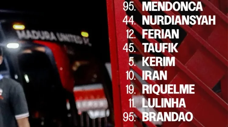 Susunan Pemain Madura United Vs Arema FC