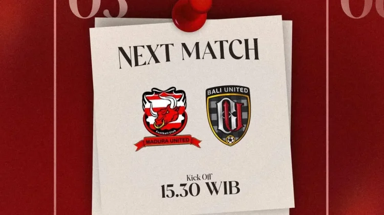 Jadwal Laga Pekan 31 Super League, Madura United Hadapi Bali United