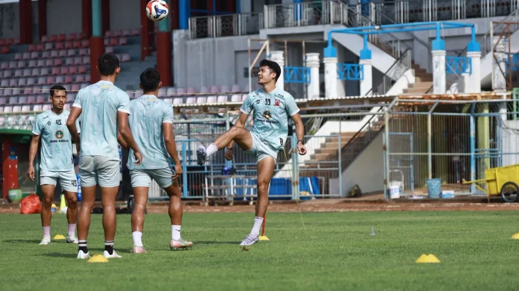 Latihan Resmi Madura United sebelum Laga melawan Bali United