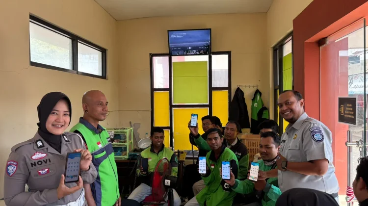 Polantas Menyapa, Tingkatkan Kesadaran Keselamatan Ojol