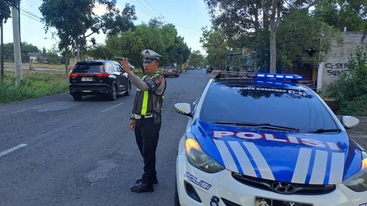 Satlantas Sumenep Patroli Titik Rawan Laka