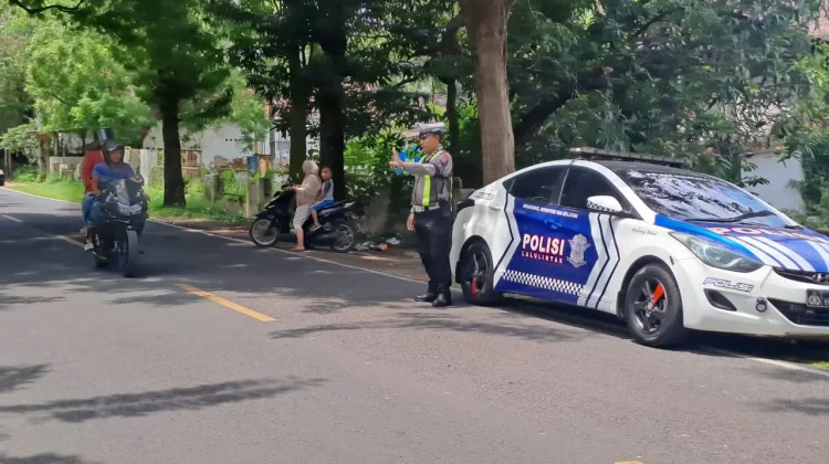 Satlantas Sumenep Patroli Titik Rawan Laka