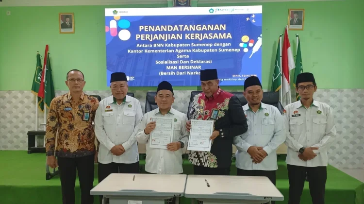 Edukasi Antinarkoba Masuk Madrasah, Kemenag dan BNN Sumenep Jalin Kerja Sama