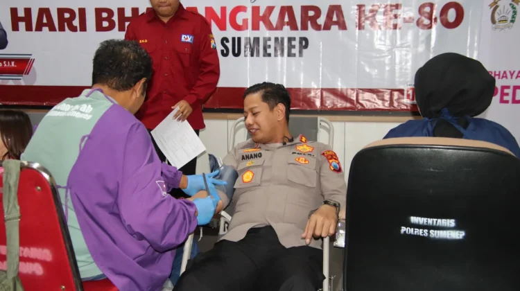 Polres Sumenep Sumbang 70 Kantong Darah
