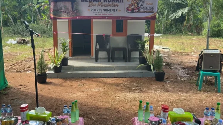Kapolres Sumenep Resmikan Rumah Layak Huni