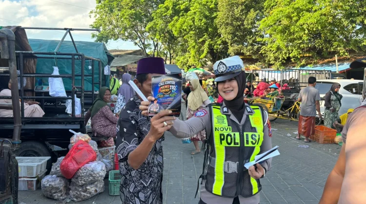 Satlantas Sumenep Sosialisasikan Call Center Polri