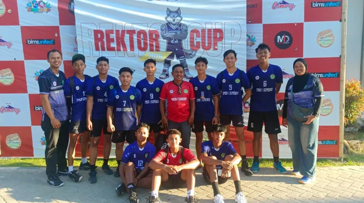 Sikat Smada 2-0, Tim Voli Putra B SMKN 1 Sumenep Melaju di Rektor Unija Cup