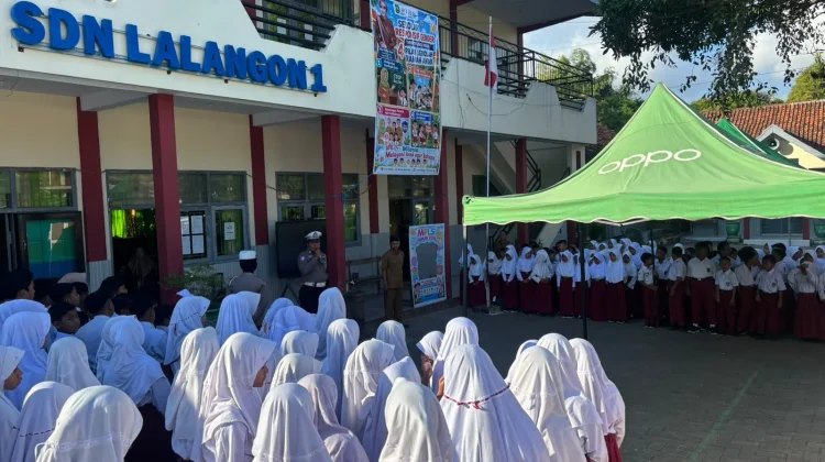 SDN Lalangon 1 Terima Edukasi Lalu Lintas