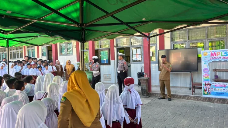 SDN Lalangon 1 Terima Edukasi Lalu Lintas