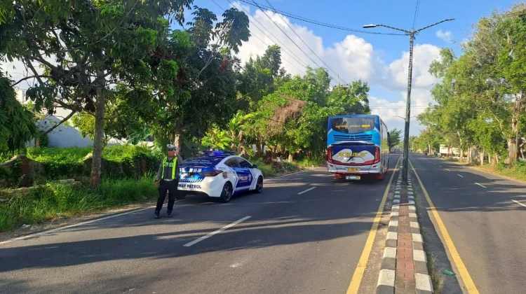 Satlantas Polresta Sumenep Intensifkan Patroli Jalur Rawan