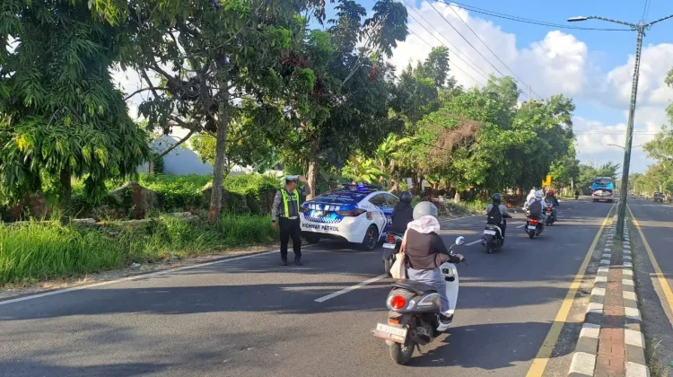 Satlantas Polresta Sumenep Intensifkan Patroli Jalur Rawan