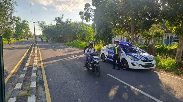 Satlantas Polresta Sumenep Intensifkan Patroli Jalur Rawan