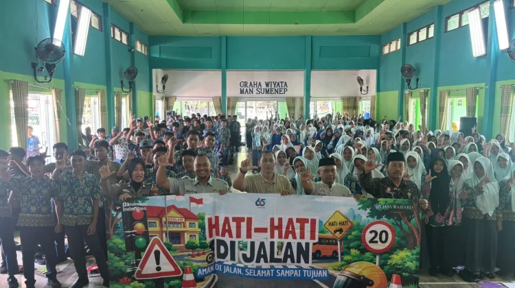 Satlantas Polresta Sumenep Edukasi Pelajar Tertib Berlalu Lintas