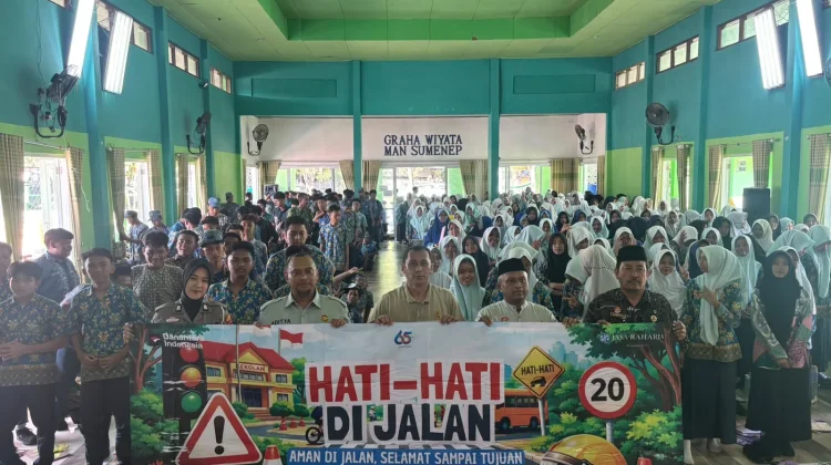 Satlantas Polresta Sumenep Edukasi Pelajar Tertib Berlalu Lintas