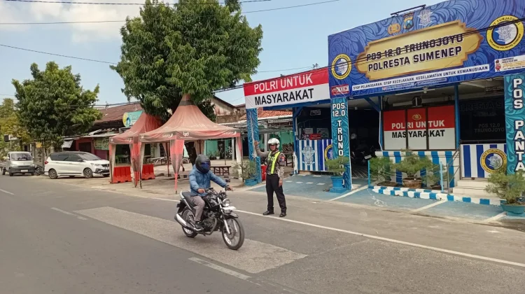 Satlantas Polresta Sumenep Intensif Awasi Arus Kendaraan