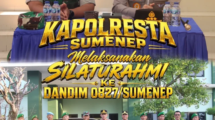 Berita Foto - Polresta Sumenep dan Kodim Perkuat Koordinasi - RRI.co.id