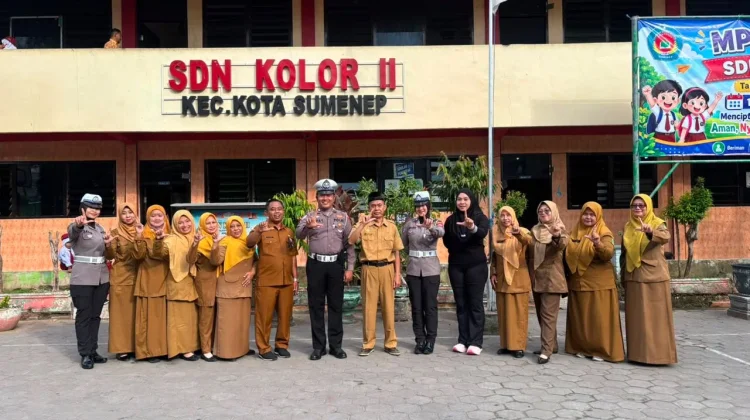 Satlantas Polresta Sumenep Gelar Polisi Sahabat Anak di SDN Kolor 2