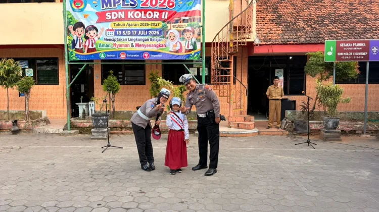 Satlantas Polresta Sumenep Gelar Polisi Sahabat Anak di SDN Kolor 2