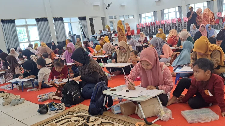 DWP Sumenep Gelar Lomba Mewarnai Pererat Bonding Ibu dan Anak