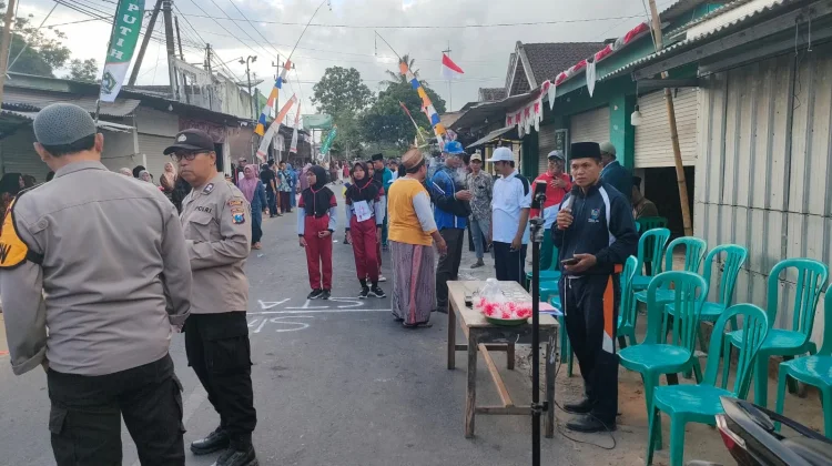 Sebanyak 46 Regu MI Lomba Gerak Jalan HUT RI ke 81 Dikawal Polsek Batuputih