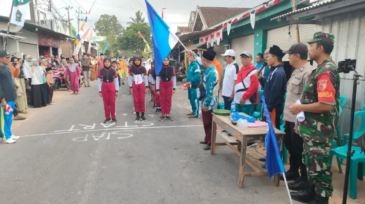 Sebanyak 46 Regu MI Lomba Gerak Jalan HUT RI ke 81 Dikawal Polsek Batuputih