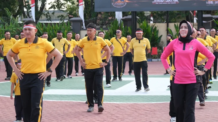 Olahraga dan Lomba Semarakkan HUT RI di Polresta Sumenep