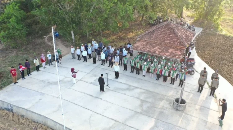 Brigade Pangan Ikuti Upacara Penurunan Bendera