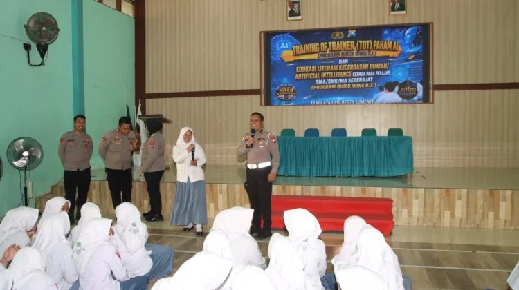Polresta Sumenep Bekali Pelajar Literasi AI