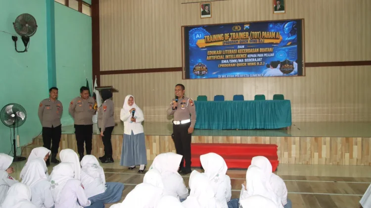 Polresta Sumenep Bekali Pelajar Literasi AI