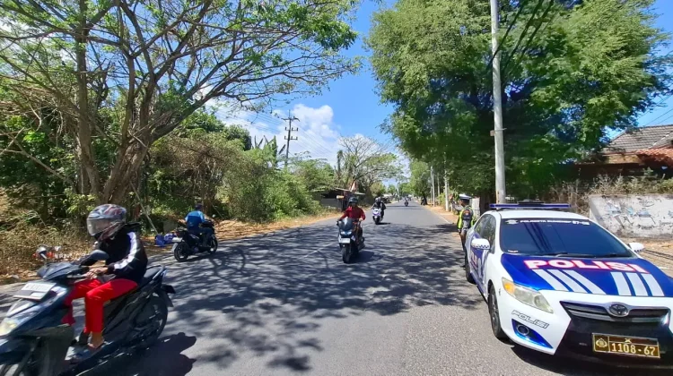 Patroli Satlantas Polresta Sumenep Pantau Jalur Rawan Laka
