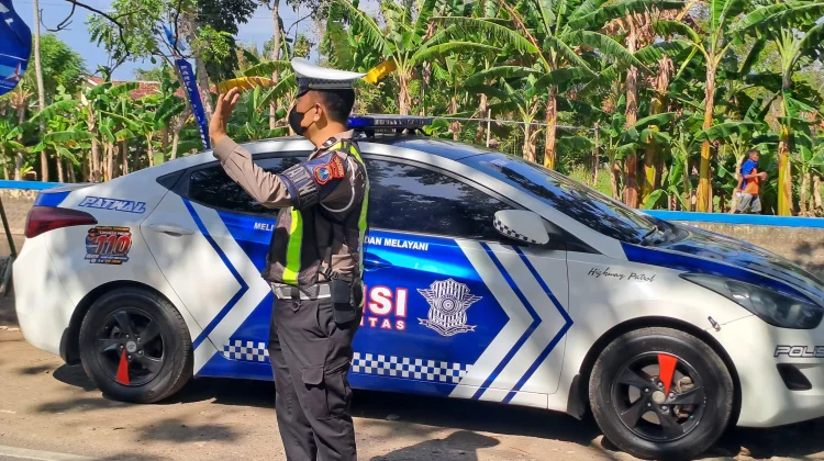 Satlantas Polresta Sumenep Pantau Sejumlah Jalur Rawan Kecelakaan