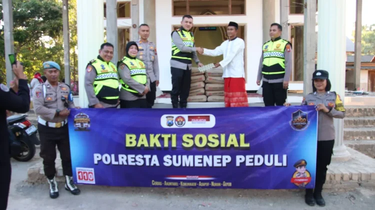 Baksos Polresta Sumenep Sasar Masjid Hidayatullah