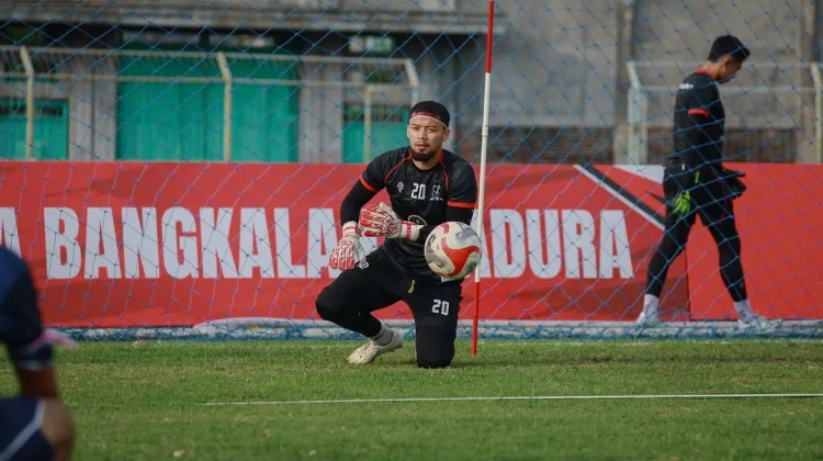 Latihan Diky Indrayana Bersama Madura United Musim Ini