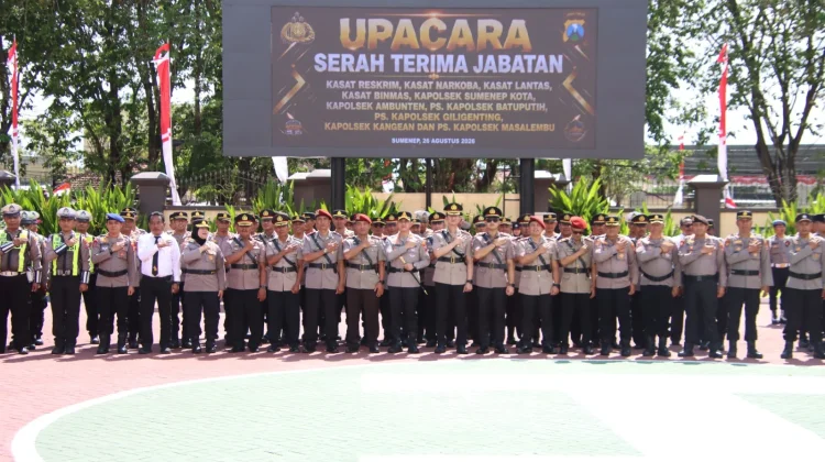 Polresta Sumenep Rotasi Sejumlah Pejabat