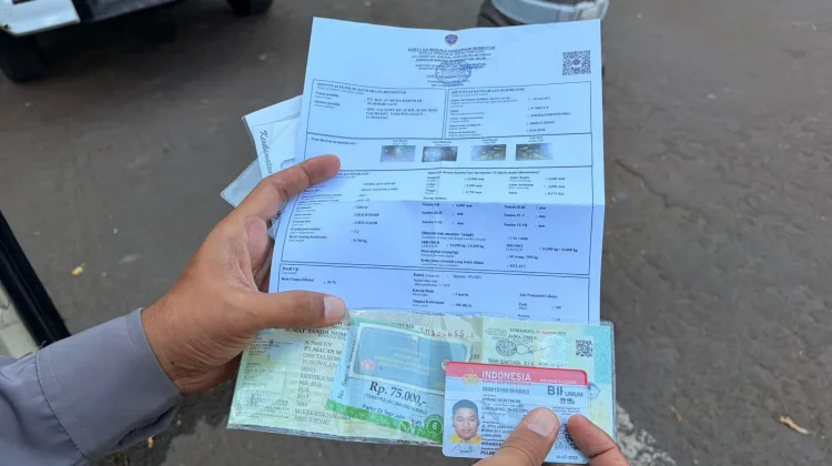 Satlantas Polresta Sumenep Periksa Bus Wisata