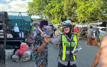 Satlantas Sumenep Sosialisasikan Call Center Polri