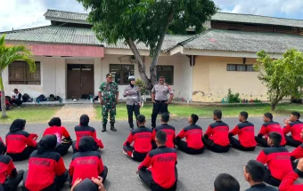 Calon Paskibraka Diajak Satlantas Polresta Sumenep Jadi Pelopor Keselamatan