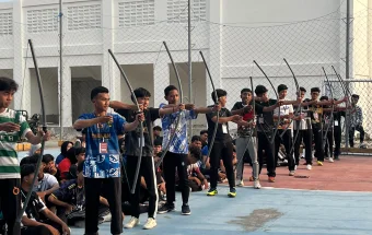 Kenalkan Cabor Panahan, HMP PJKR UPI Sumenep Gandeng Perpani